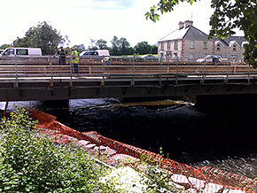 Severní Irsko 2014 - rekonstrukce mostu